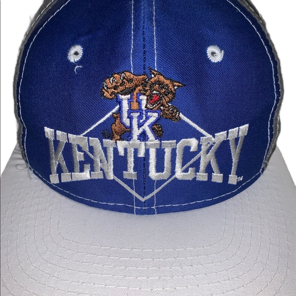 Vintage 90s UK University of Kentucky Wildcats The Game Snapback Hat - Picture 2 of 6